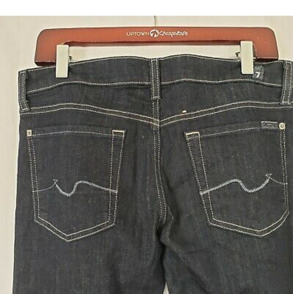 7 For All Mankind Roxanne Skinny Jeans 29 X 33 - Picture 4 of 6
